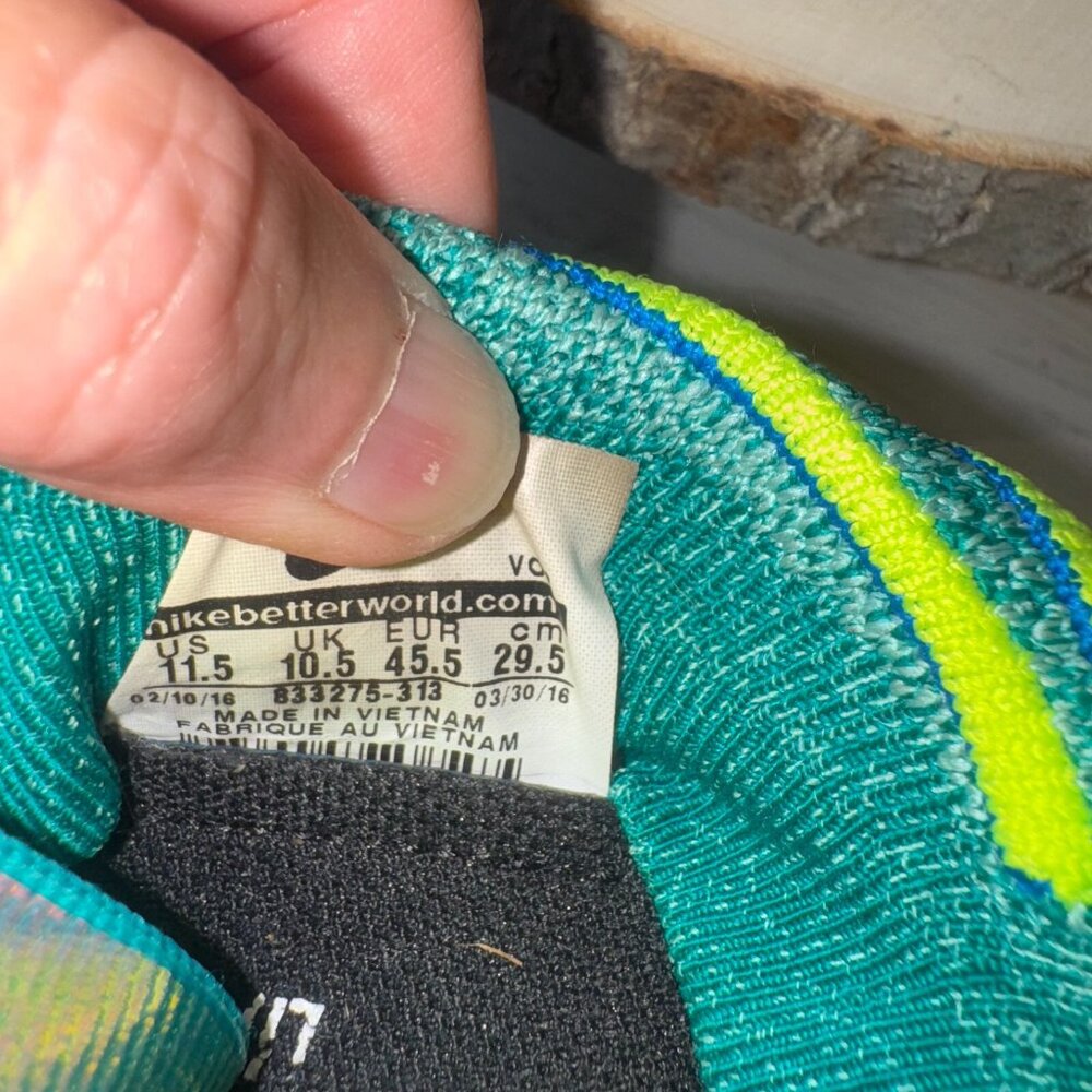 NIKE FREE TRAIN FORCE FLYKNIT Men Size 11.5 Green Training Sneaker 833275-313 - Picture 12 of 12